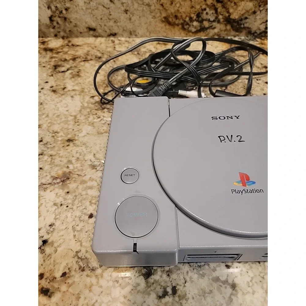 Sony PlayStation 1 PS1 Game Console Bundle Tested & Working with/ 2 Controllers